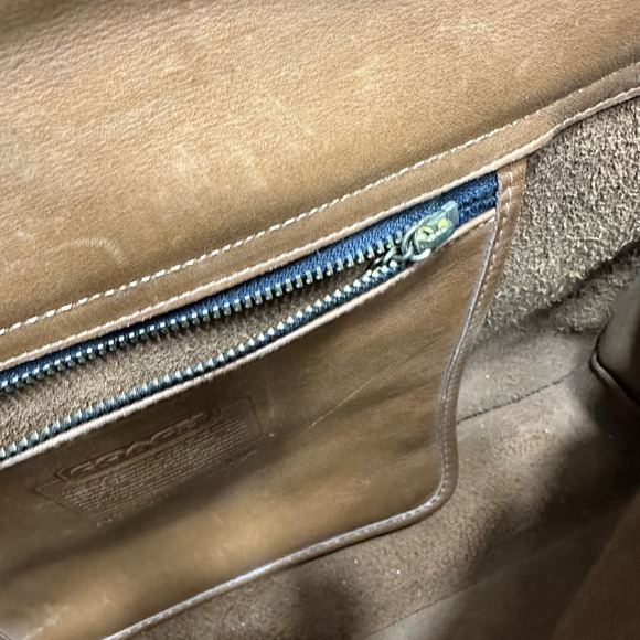 Vintage Coach Brown‎ Leather Briefcase 040-0104 Messenger Bag - Picture 14 of 16